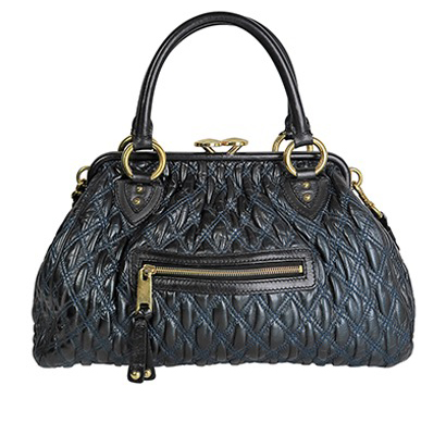Stam Bag, &pound;90, Handbags, Blue, Leather, Front view